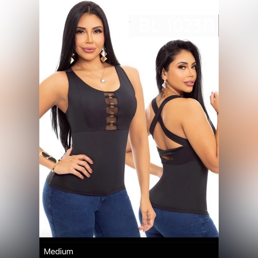 Colombian Style Black Shapewear Top Elegance and Style